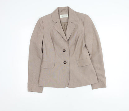 BHS Women's Beige Regular Fit Suit Jacket