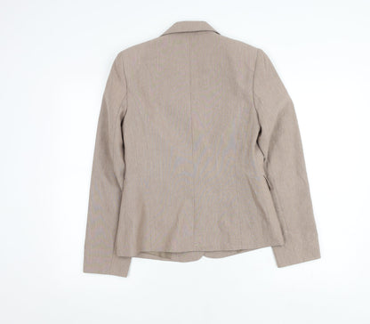 BHS Women's Beige Regular Fit Suit Jacket