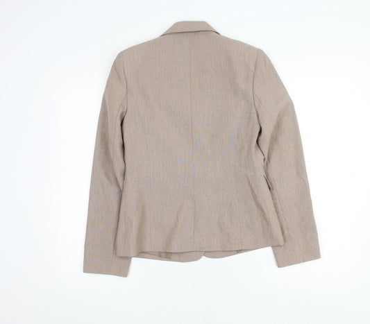 BHS Women's Beige Regular Fit Suit Jacket