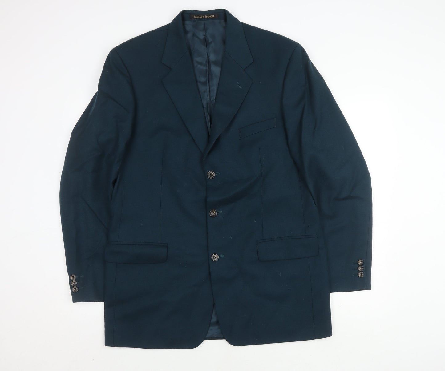 Mens UK Size 42 Marks and Spencer Regular Blue Suit Jacket