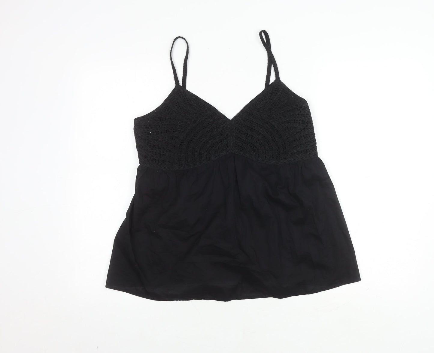 Womens UK Size 12 Marks and Spencer Black Basic Camisole