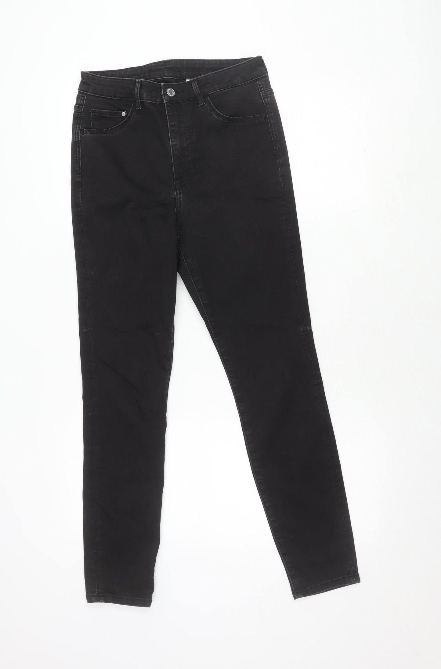 Womens UK Size 12 H&M Slim Fit Jegging Black Jeans
