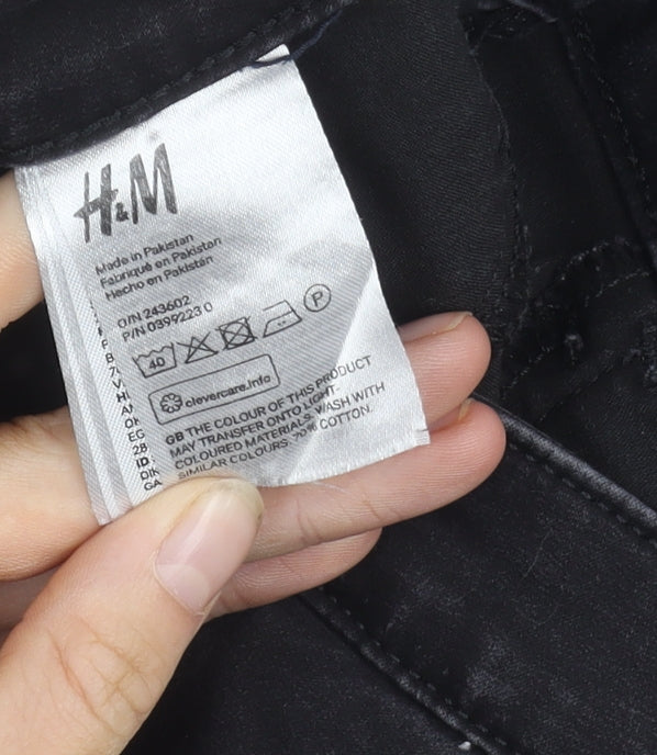 Womens UK Size 12 H&M Slim Fit Jegging Black Jeans