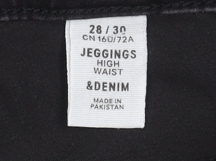 Womens UK Size 12 H&M Slim Fit Jegging Black Jeans