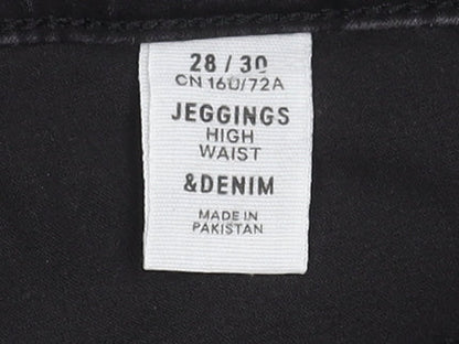 Womens UK Size 12 H&M Slim Fit Jegging Black Jeans
