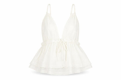 Womens UK Size 10 Coast White Camisole Blouse