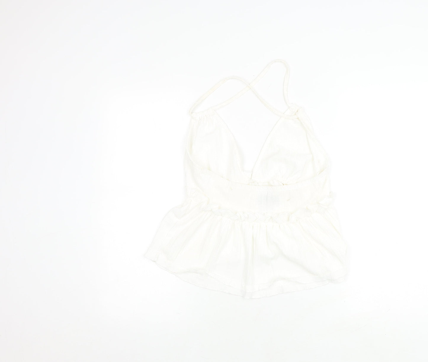 Coast Women's White Halter Camisole, Size 10