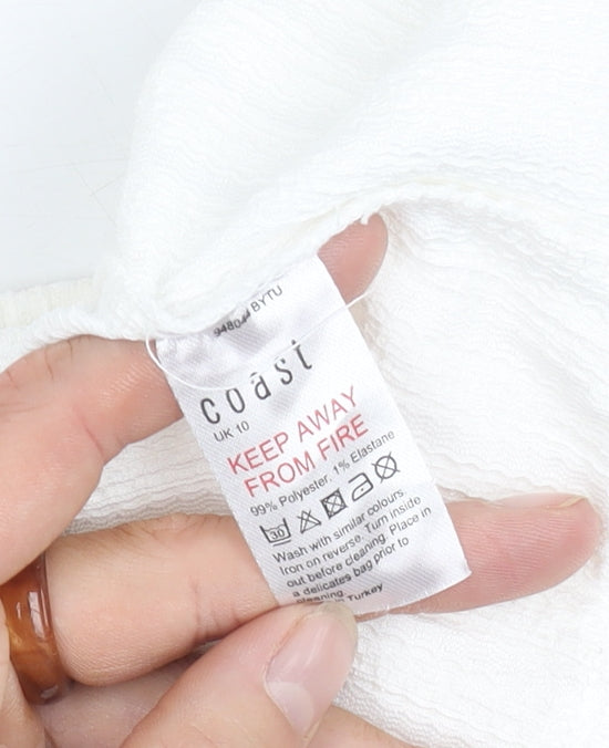 Coast Women's White Halter Camisole, Size 10