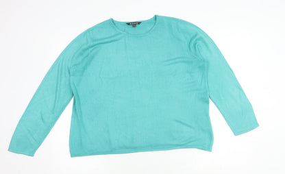 Womens UK Size 1618 Bonmarché Blue Pullover Jumper