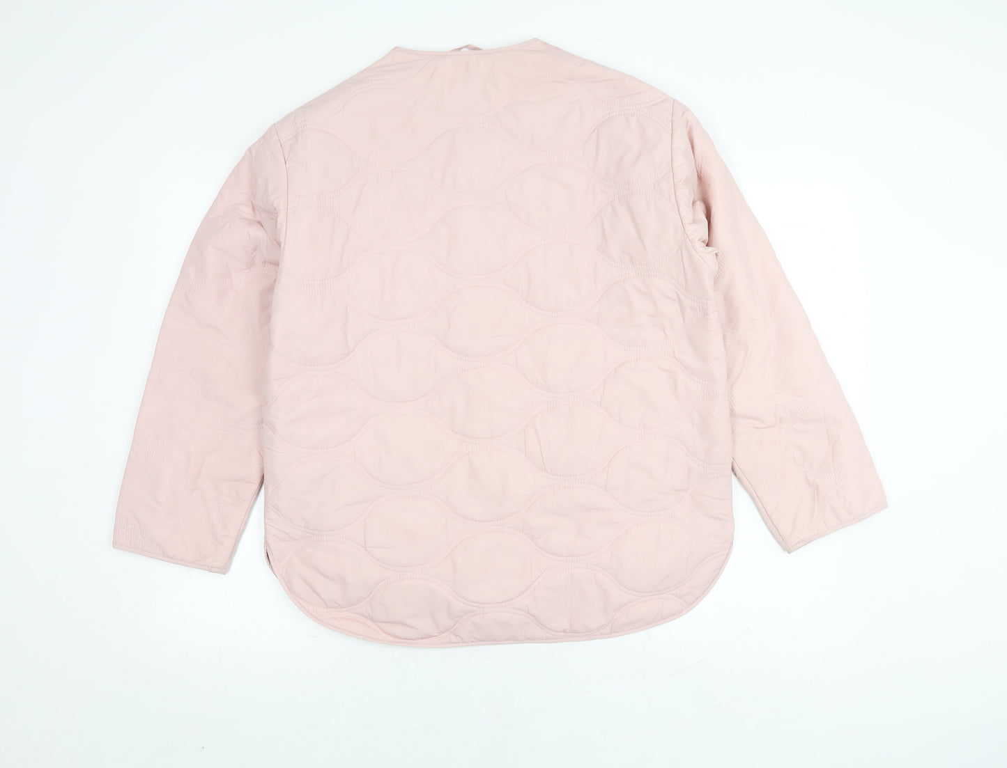 Womens UK Size 10 Marks and Spencer Pink Quilted Coat