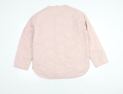 Womens UK Size 10 Marks and Spencer Pink Quilted Coat