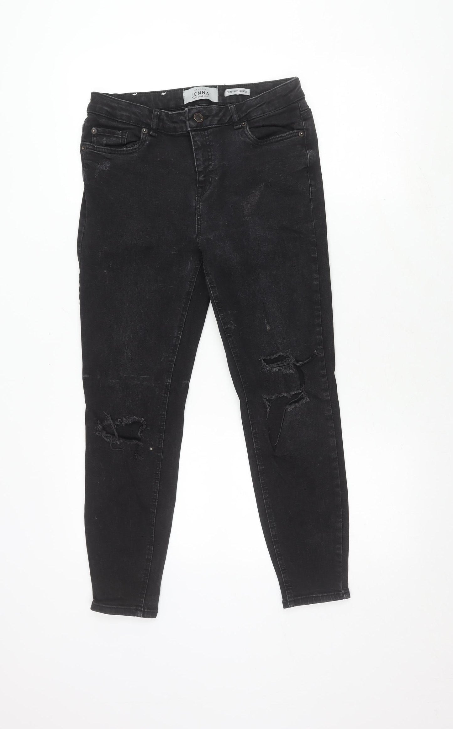 New Look Women's Black Skinny Ankle Jeans Size 12