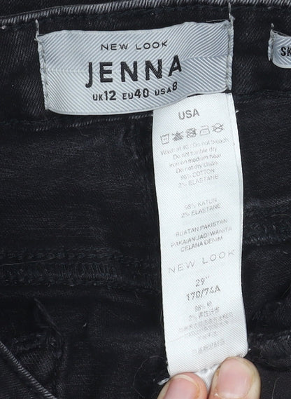 New Look Women's Black Skinny Ankle Jeans Size 12