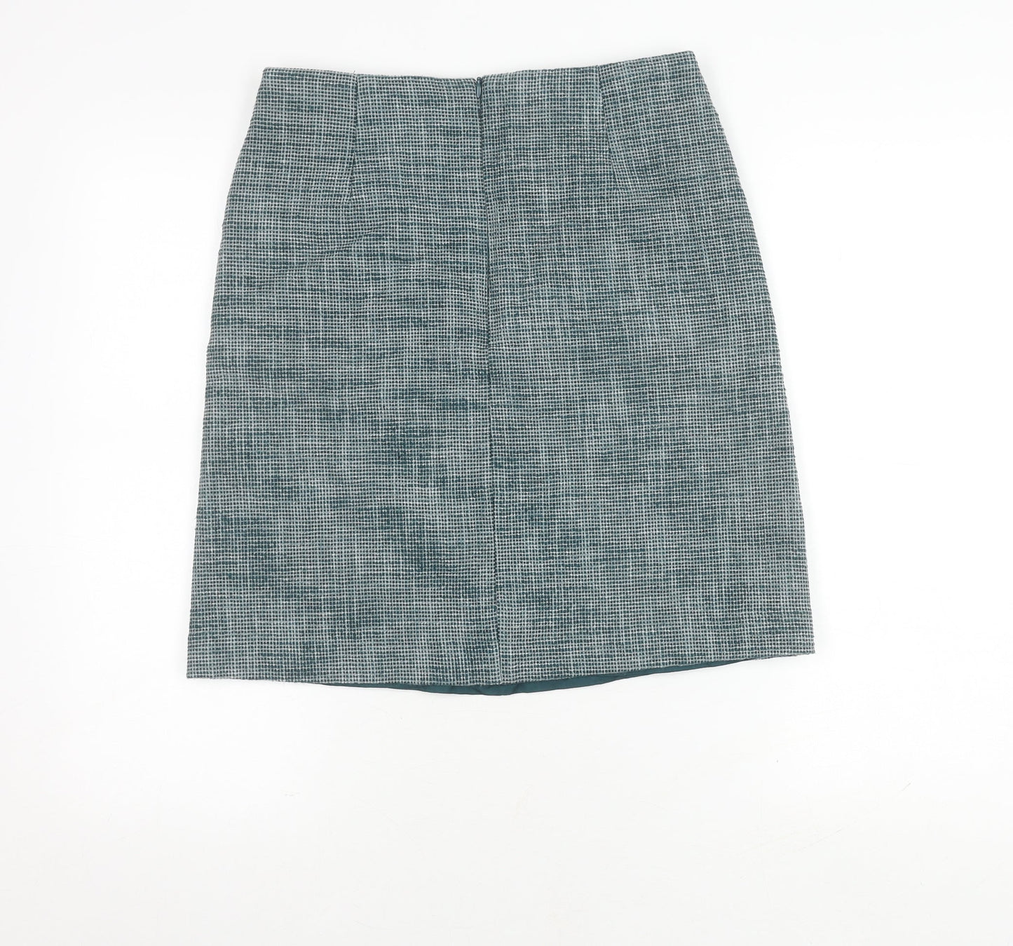 Collection by Lackrox Women's Blue Check Pencil Skirt, Size 6