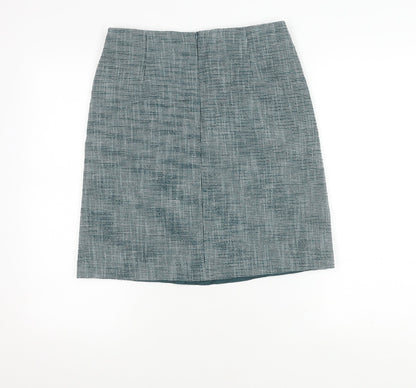 Collection by Lackrox Women's Blue Check Pencil Skirt, Size 6