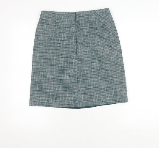 Collection by Lackrox Women's Blue Check Pencil Skirt, Size 6
