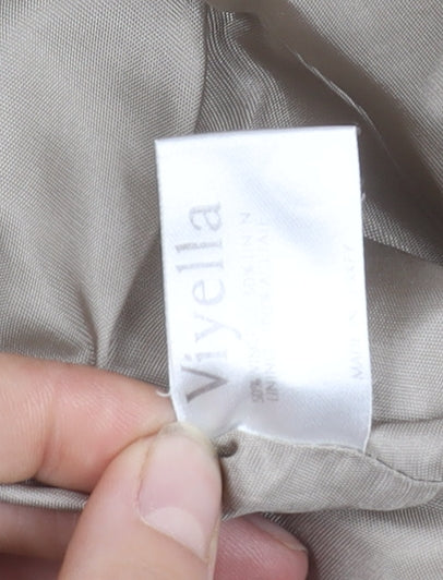 Viyella Women's Beige Linen Blazer Jacket Size 12