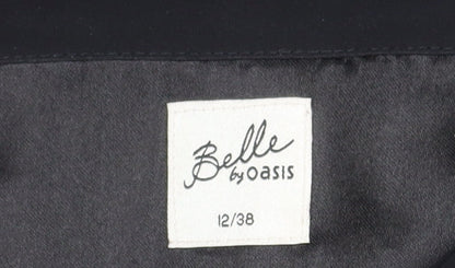 Belle by Oasis Women's Black Embroidered Dress Size 12