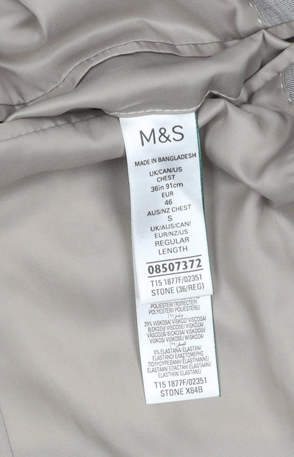 Mens UK Size 36 Marks and Spencer Regular Grey Suit Jacket