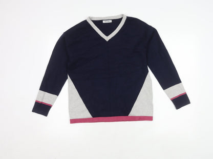 Womens UK Size 12 Alice Collins Multicoloured Pullover Jumper