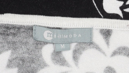 Miamoda Women's Floral Black Jumper, Size 12