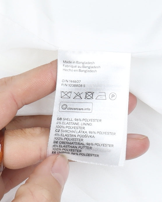 H&M Women's White Blazer Size 10 Elegant Classic