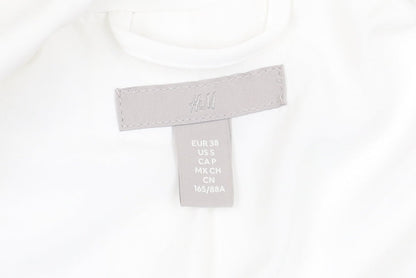 H&M Women's White Blazer Size 10 Elegant Classic