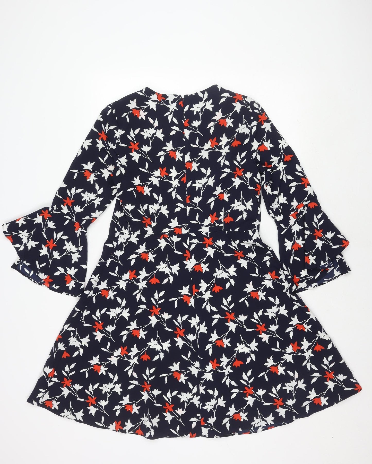 Next Women's Multicoloured Floral Shift Dress Size 8