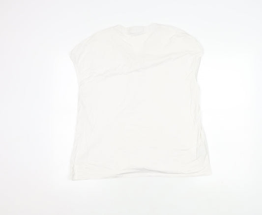 Laura Ashley Women's White Sleeveless Top UK 18