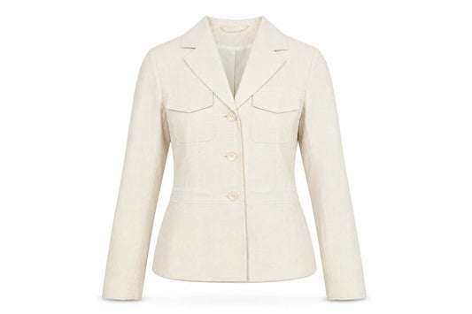 Womens UK Size 8 Bay Regular Ivory Blazer