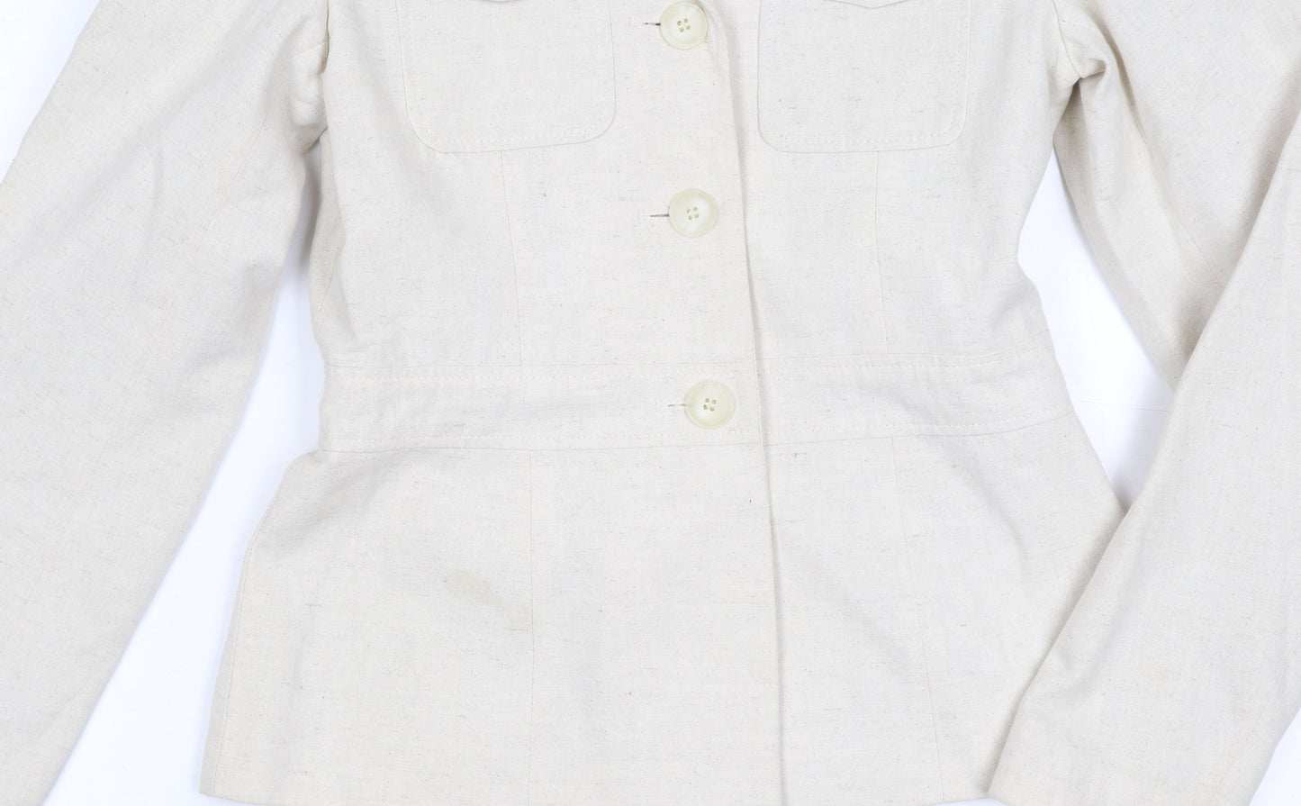 Womens UK Size 8 Bay Regular Ivory Blazer