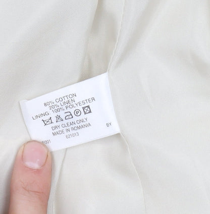 Womens UK Size 8 Bay Regular Ivory Blazer