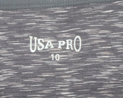 USA Pro Women's Grey Camisole Top M - Stretch Cropped