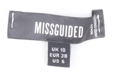 Missguided Women's White Long Bodycon Dress Size 10