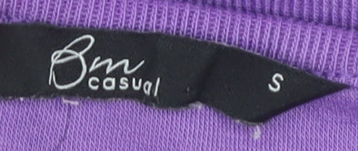 Womens UK Size S Bm casual Purple Basic Blouse