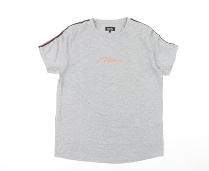 Mens UK Size L BoohooMAN Grey  T-Shirt