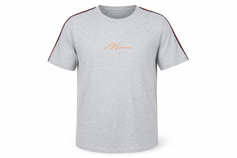 boohooMAN Grey Crew Neck T-Shirt for Men - Large