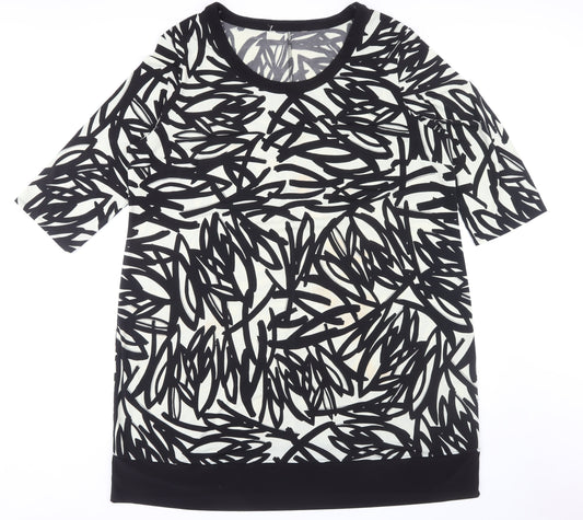 Debenhams Women's Black Patterned Dress Size 22