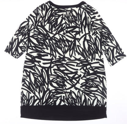 Debenhams Women's Black Patterned Dress Size 22