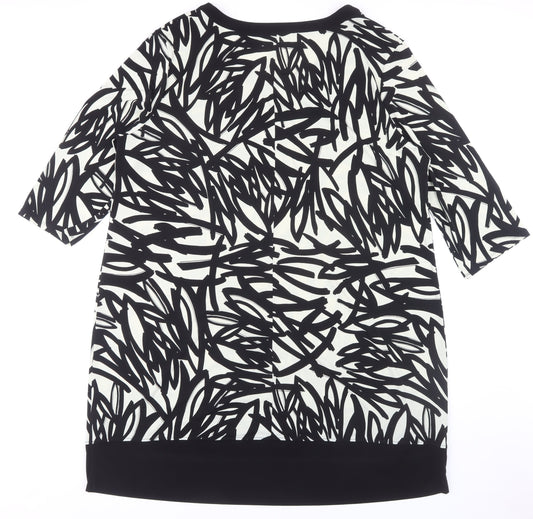 Debenhams Women's Black Patterned Dress Size 22