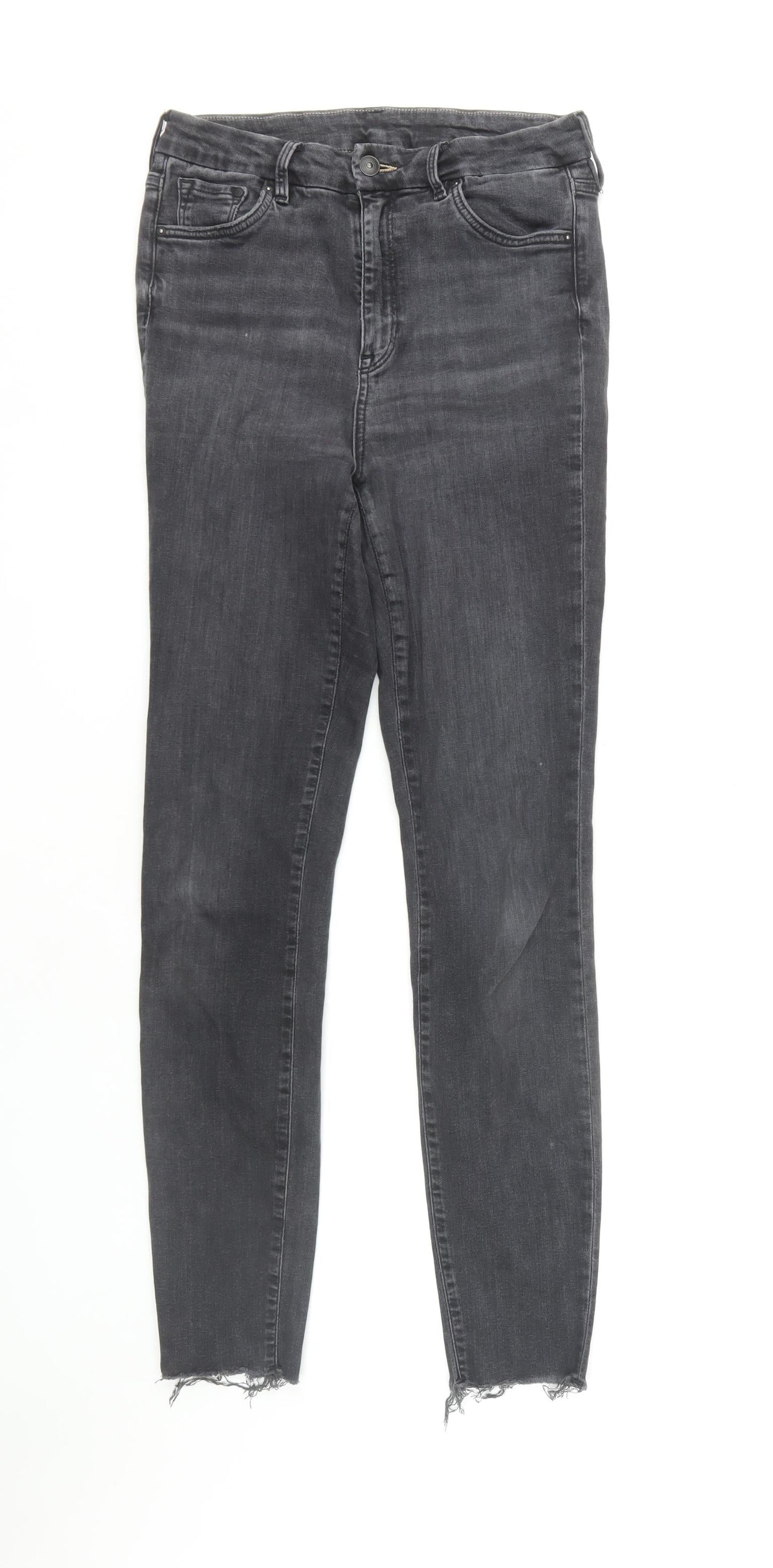 & Denim Women's Black Skinny Jeans Size 30 High Waist Denim