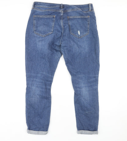 Topshop Women's Blue Straight Jeans W32 L32