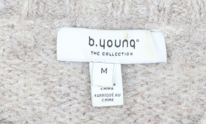 b.young Beige Women's Pullover Jumper Size M