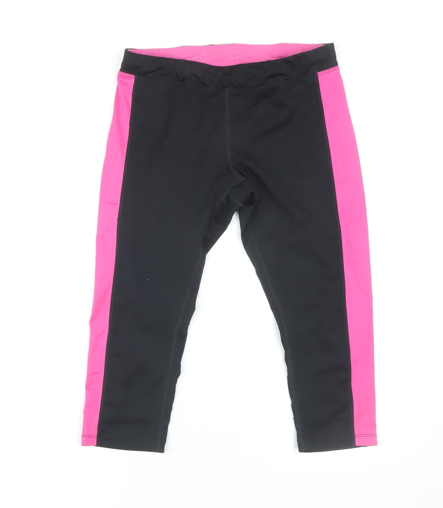 Nike Women's Black and Pink Leggings - M