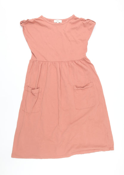 Next Women's Pink Shift Dress Size 12 with Pockets