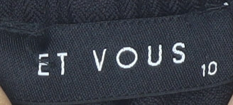 Womens UK Size 10 Et Vous   Black Trousers