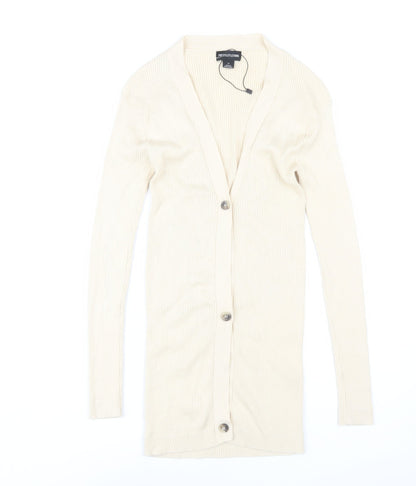PrettyLittleThing Women's Beige XS Cardigan