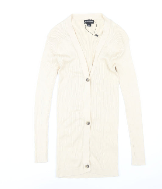 PrettyLittleThing Women's Beige XS Cardigan