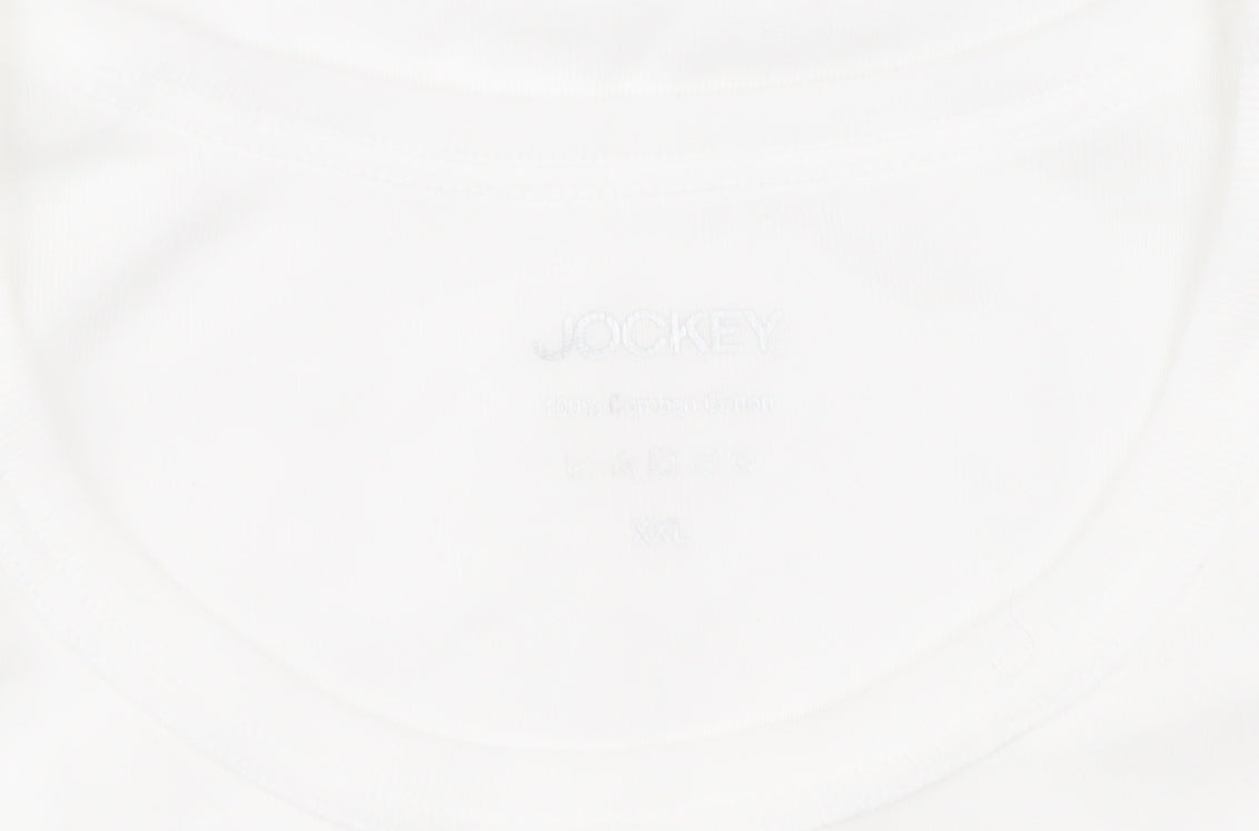 Jockey Men's White XXL Sleeveless T-Shirt