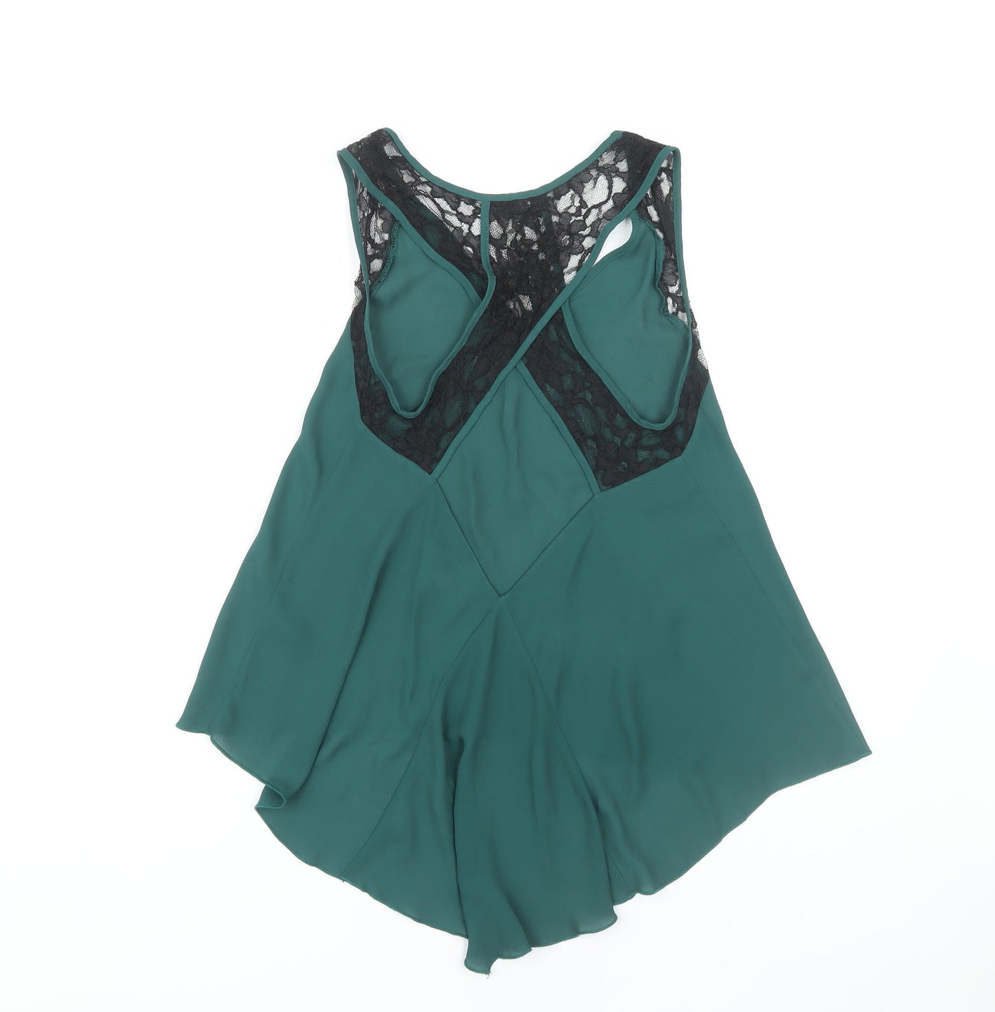 Womens UK Size 8 ASOS Green Camisole Blouse